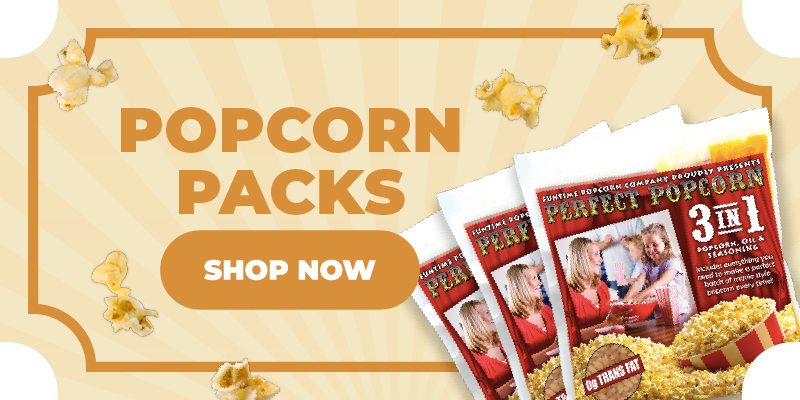 FunTime FT2512 2.5-Ounce 3-in-1 Popcorn Portion Movie Pouch Kit - 12pk -  funtimepopcorn