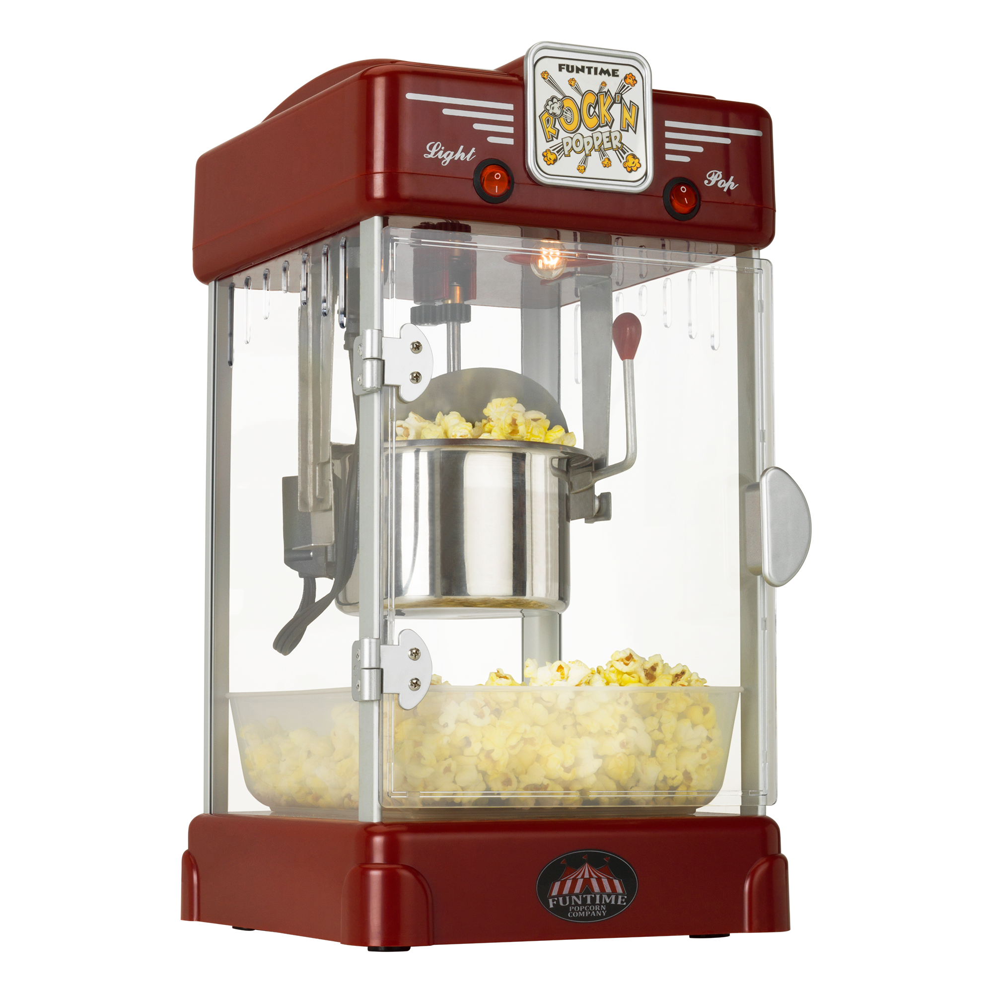 FunTime FT860CR 8oz Premium Red/Gold Popcorn Popper